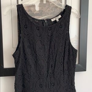 Black a-line mini dress